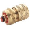 Brass Water Fitting - Hose Connector & Water Stop Brass Water Fitting - Hose Connector & Water Stop